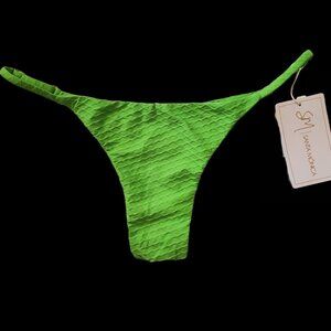 Brazilian bikini - bight green - BOTTOMS ONLY